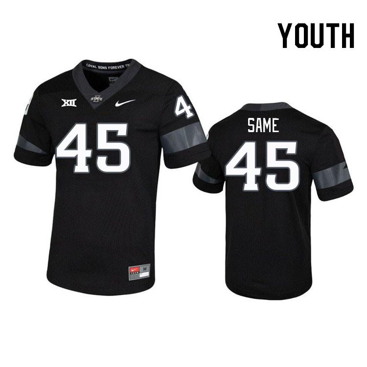 Youth #45 Iowa State Cyclones College Football Jerseys Stitched Sale-Black - Click Image to Close